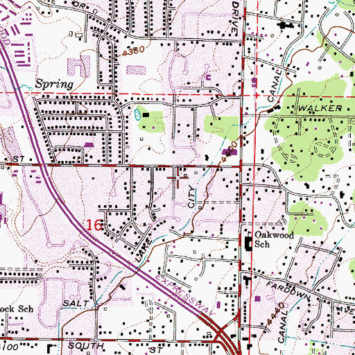 Topographic Map of Anchor Baptist Church, UT