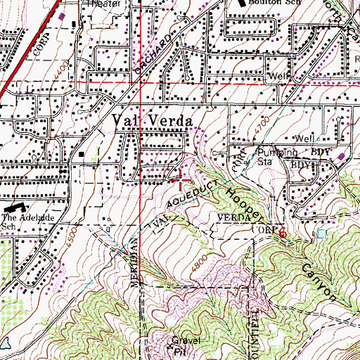Topographic Map of Bountiful Christian Church, UT