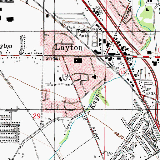 Topographic Map of Calvery Chapel Agape Fellowship, UT
