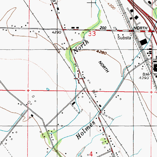 Topographic Map of Church of Christ, UT