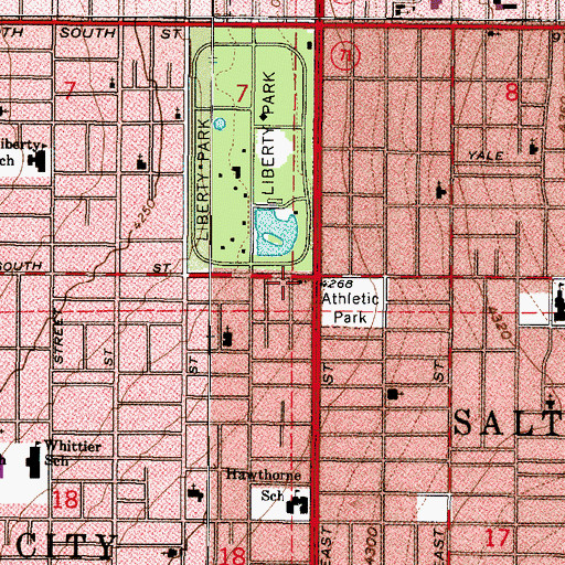 Topographic Map of Church of Christ, UT