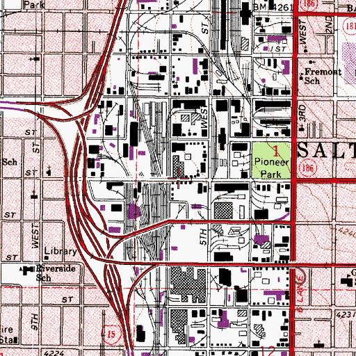 Topographic Map of Church of God in Christ, UT
