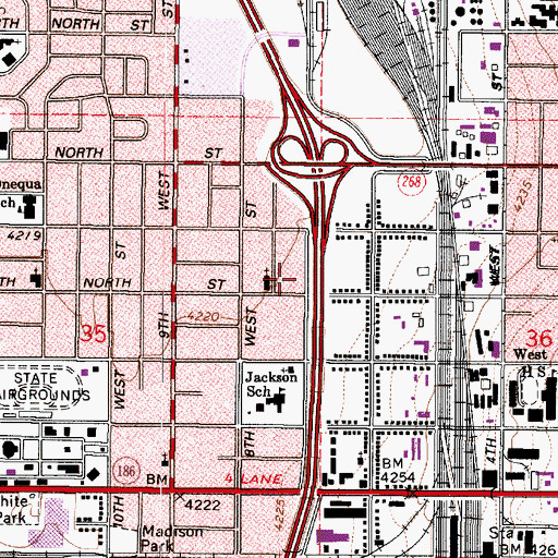 Topographic Map of Church of God of Prophecy, UT