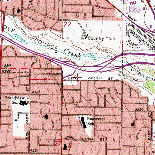 Topographic Map of Congregation Kol Ami Synagogue, UT