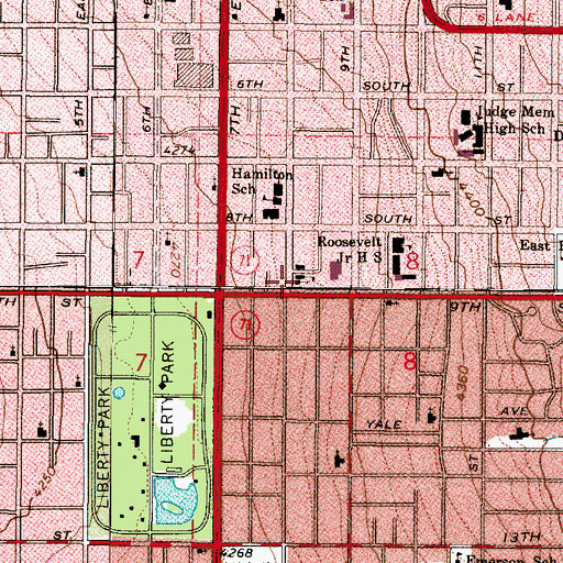 Topographic Map of First Christian Reformed Church, UT