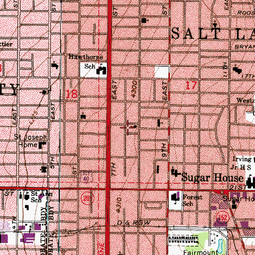 Topographic Map of Full Gospel Assembly Church, UT