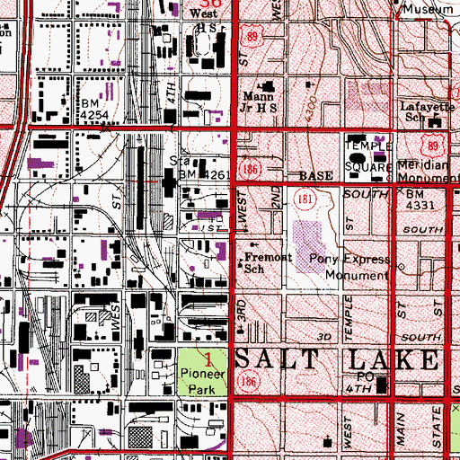 Topographic Map of Japanese Church of Christ, UT