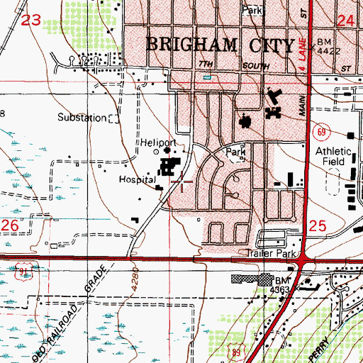 Topographic Map of La Hermosa Assembly, UT