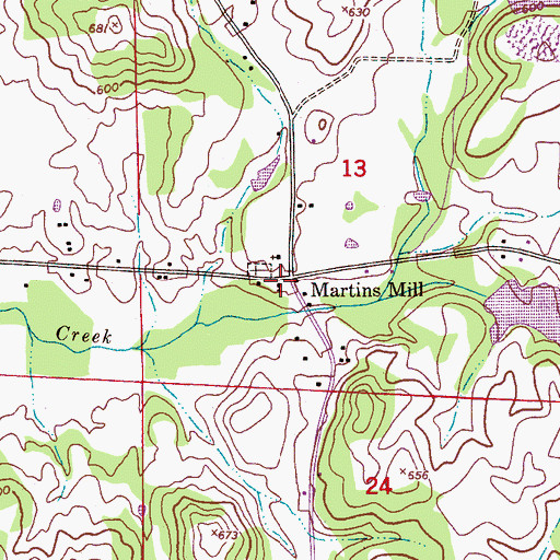 Topographic Map of Patton Chapel Baptist Church, AL
