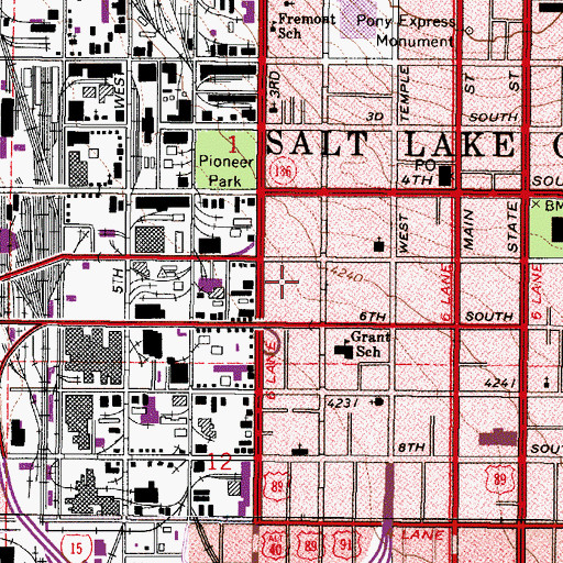 Topographic Map of Nichiren Buddhist Temple, UT