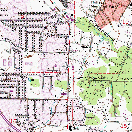 Topographic Map of Prophet Elias Greek Orthodox Church, UT