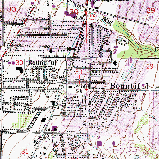 Topographic Map of Saint Olafs Catholic Church, UT