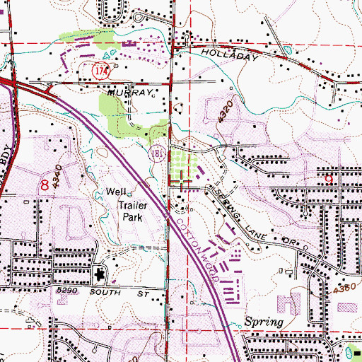 Topographic Map of Saint Vincents Catholic Church, UT