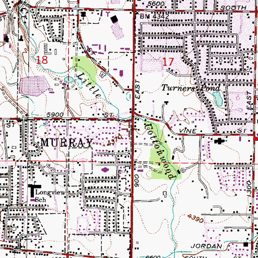Topographic Map of Salt Lake Alliance Church, UT
