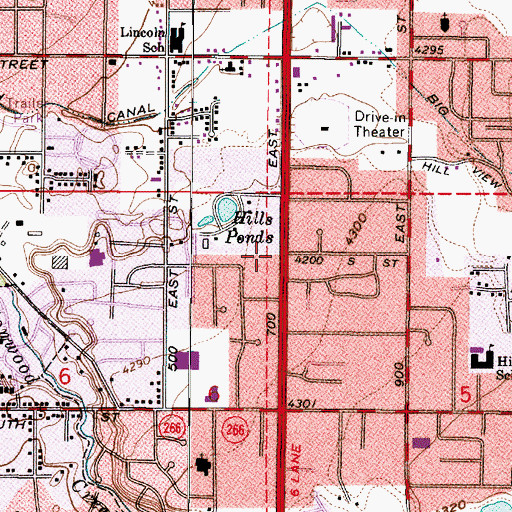 Topographic Map of Salt Lake Christian Center, UT
