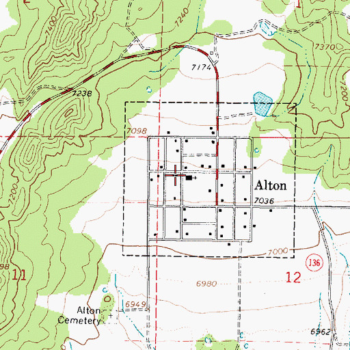 Topographic Map of The Church of Jesus Christ of Latter Day Saints, UT