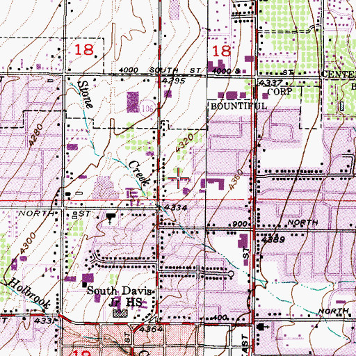 Topographic Map of The Church of Jesus Christ of Latter Day Saints, UT