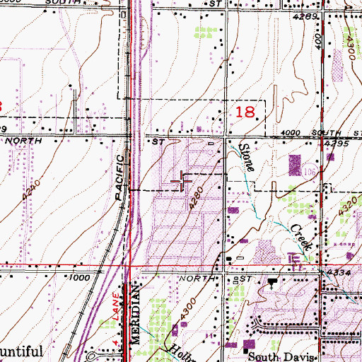 Topographic Map of The Church of Jesus Christ of Latter Day Saints, UT