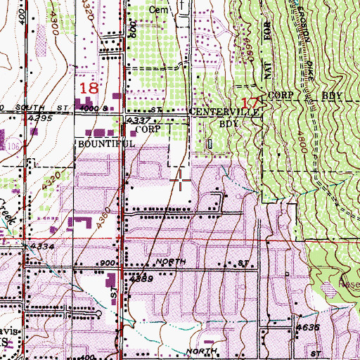 Topographic Map of The Church of Jesus Christ of Latter Day Saints, UT