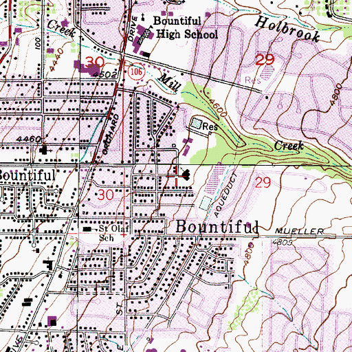 Topographic Map of The Church of Jesus Christ of Latter Day Saints, UT