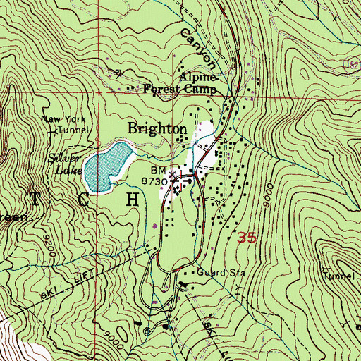 Topographic Map of The Church of Jesus Christ of Latter Day Saints, UT