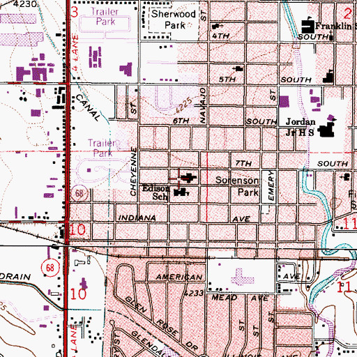 Topographic Map of The Church of Jesus Christ of Latter Day Saints, UT