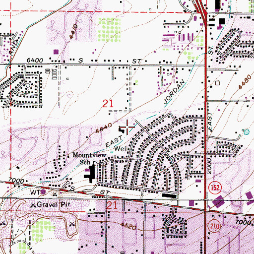 Topographic Map of The Church of Jesus Christ of Latter Day Saints, UT