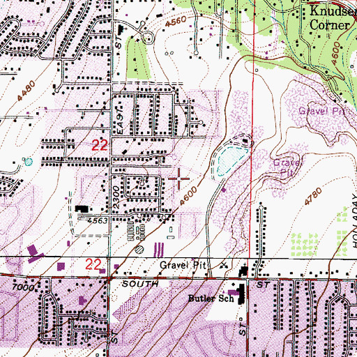 Topographic Map of The Church of Jesus Christ of Latter Day Saints, UT