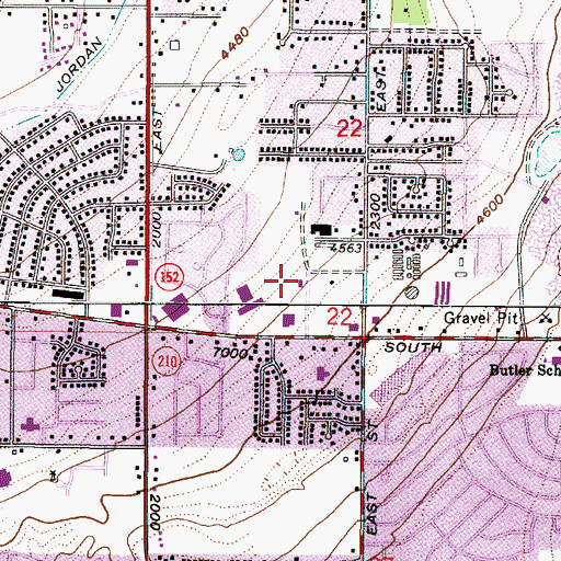 Topographic Map of The Church of Jesus Christ of Latter Day Saints, UT