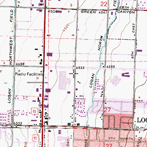 Topographic Map of The Church of Jesus Christ of Latter Day Saints, UT
