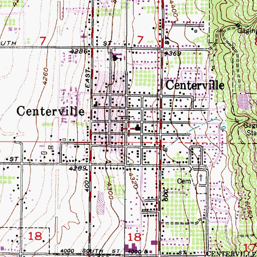 Topographic Map of The Church of Jesus Christ of Latter Day Saints, UT