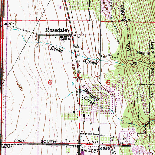 Topographic Map of The Church of Jesus Christ of Latter Day Saints, UT