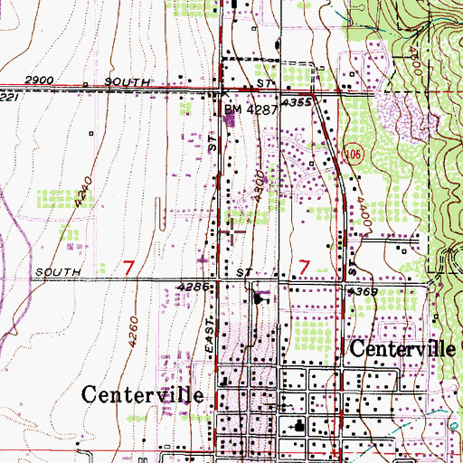 Topographic Map of The Church of Jesus Christ of Latter Day Saints, UT