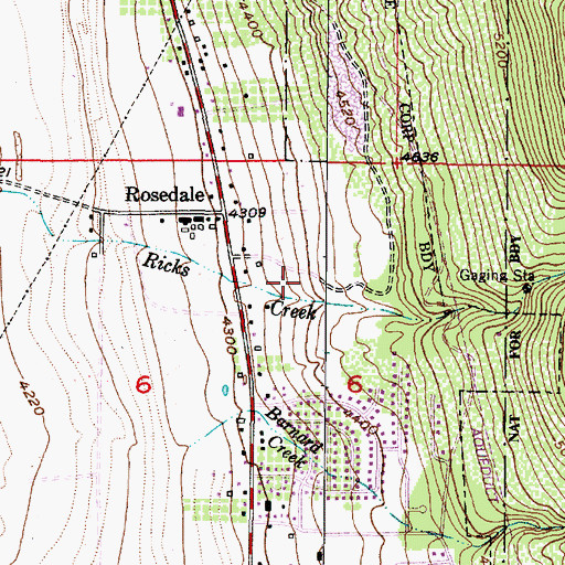 Topographic Map of The Church of Jesus Christ of Latter Day Saints, UT