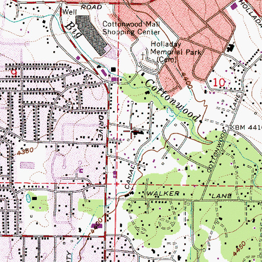 Topographic Map of The Church of Jesus Christ of Latter Day Saints, UT