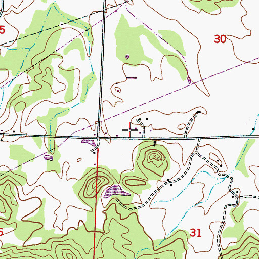Topographic Map of Providence, AL