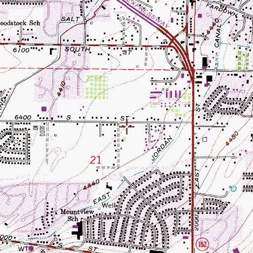 Topographic Map of The Church of Jesus Christ of Latter Day Saints, UT