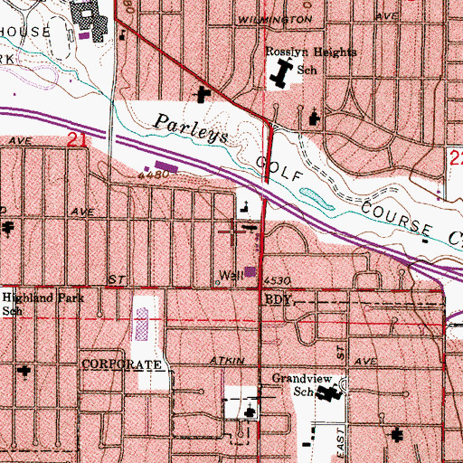 Topographic Map of The Church of Jesus Christ of Latter Day Saints, UT