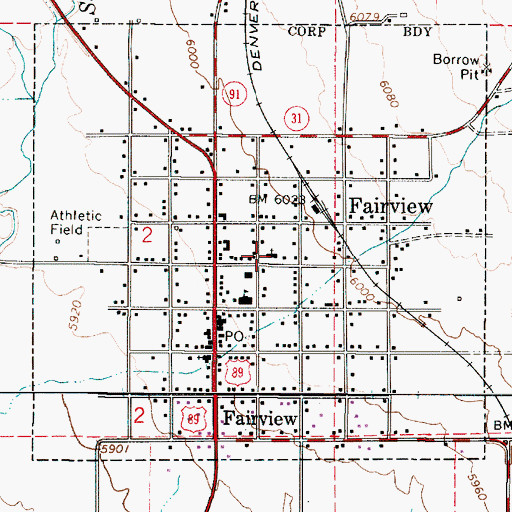Topographic Map of The Church of Jesus Christ of Latter Day Saints, UT