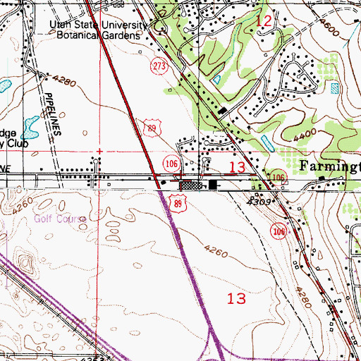 Topographic Map of The Church of Jesus Christ of Latter Day Saints, UT