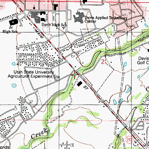Topographic Map of The Church of Jesus Christ of Latter Day Saints, UT