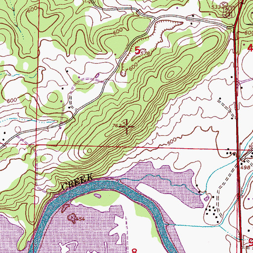 Topographic Map of Ragland Mountain, AL