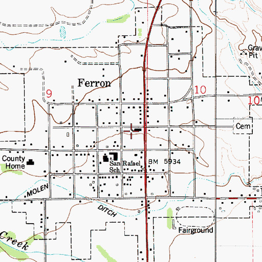 Topographic Map of The Church of Jesus Christ of Latter Day Saints, UT