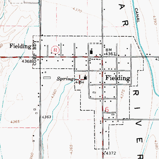 Topographic Map of The Church of Jesus Christ of Latter Day Saints, UT