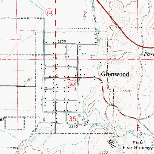 Topographic Map of The Church of Jesus Christ of Latter Day Saints, UT