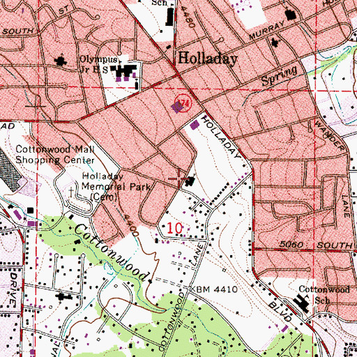 Topographic Map of The Church of Jesus Christ of Latter Day Saints, UT