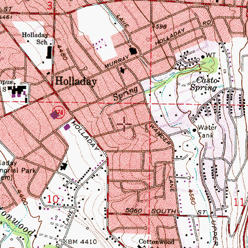 Topographic Map of The Church of Jesus Christ of Latter Day Saints, UT