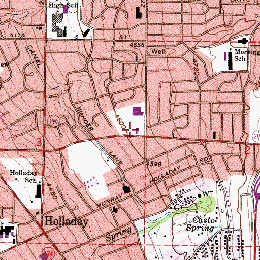 Topographic Map of The Church of Jesus Christ of Latter Day Saints, UT