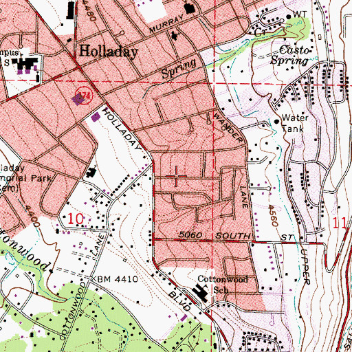 Topographic Map of The Church of Jesus Christ of Latter Day Saints, UT