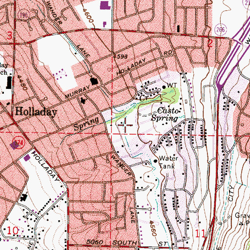 Topographic Map of The Church of Jesus Christ of Latter Day Saints, UT